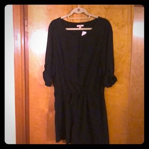 Loft black romper size 12